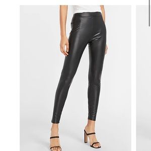 Express Vegan Leather High Waisted Leggings